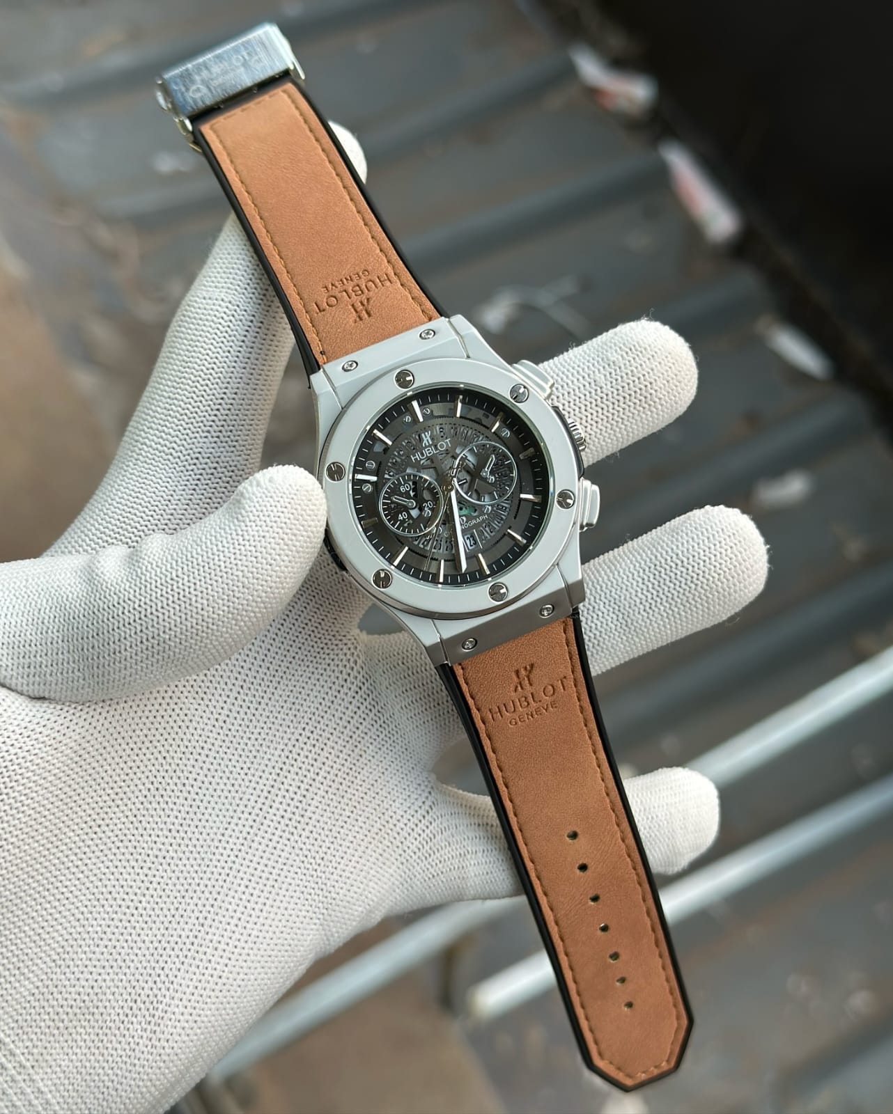 Hublot big bang all-crono working skeleton model