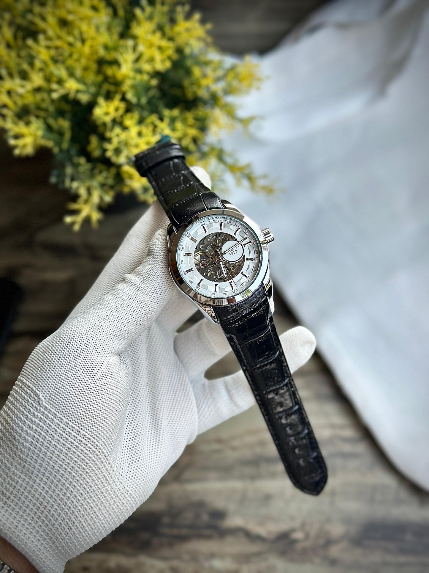 Tissot leather strap automatic