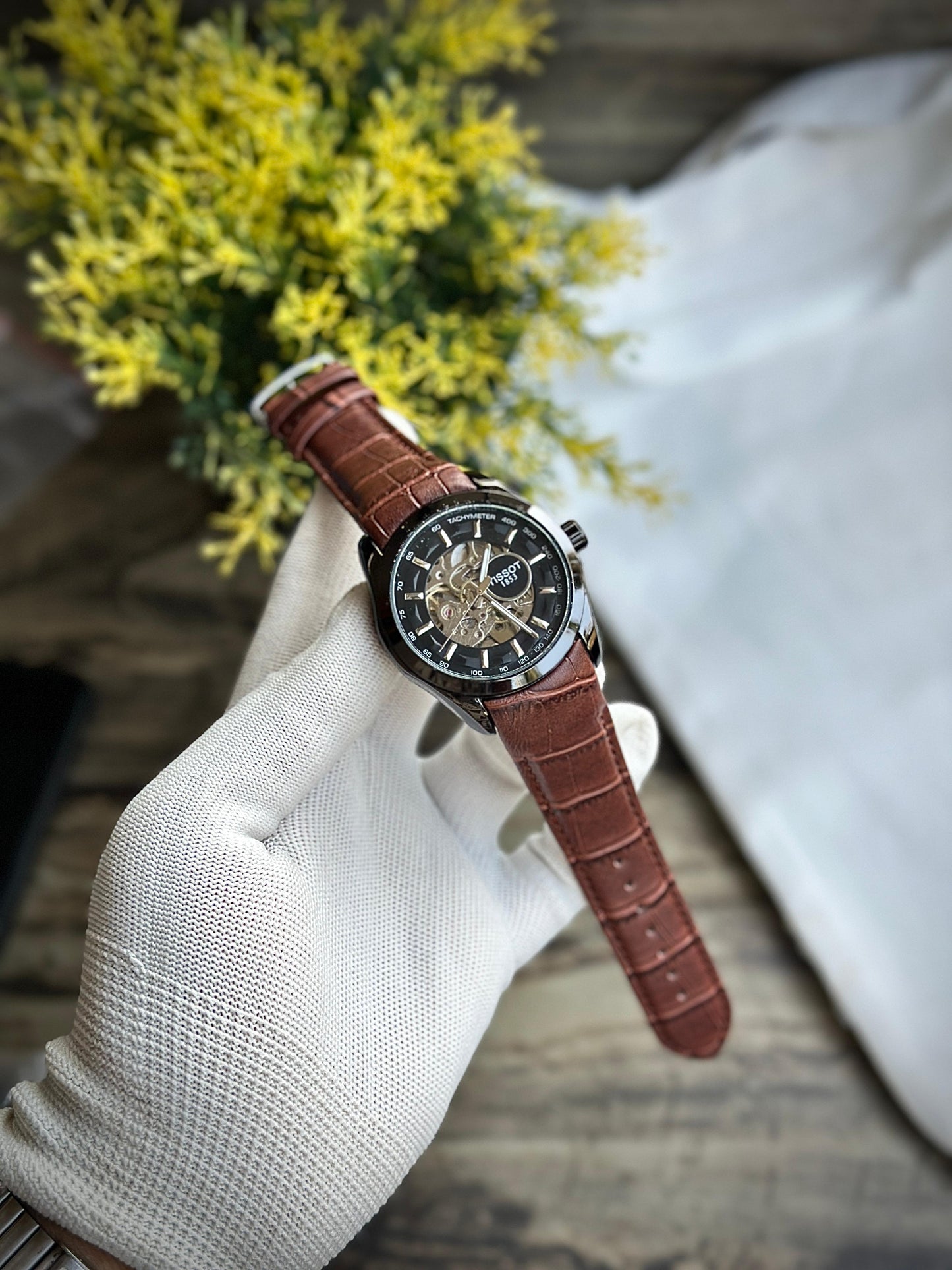 Tissot leather strap automatic