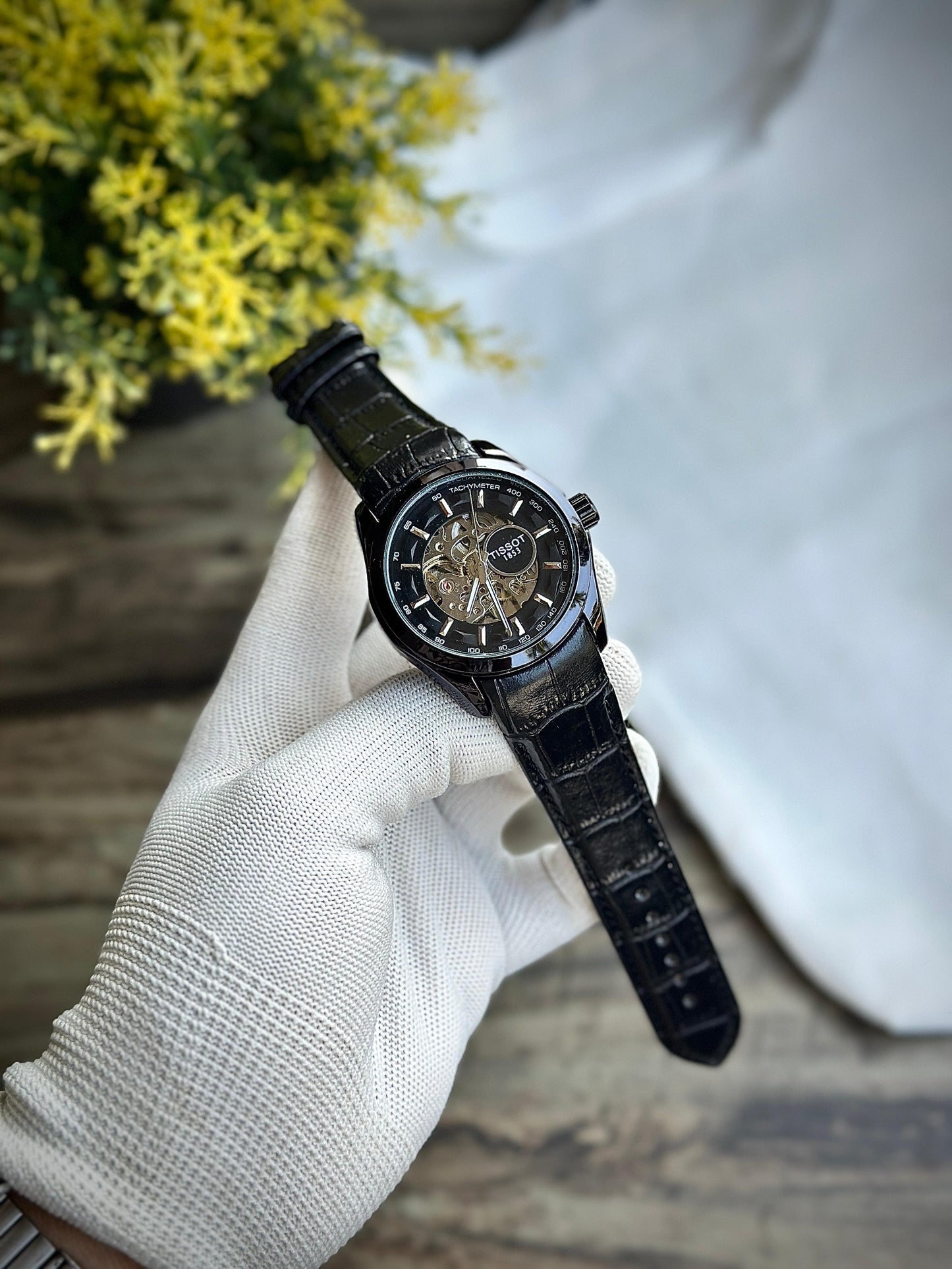 Tissot leather strap automatic